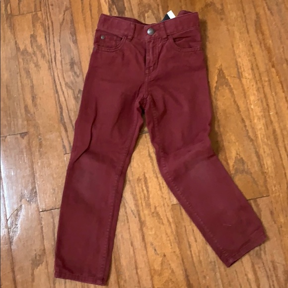 Boys burgundy pant - Picture 2 of 3
